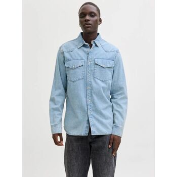 Jack & Jones Camisa manga larga 12289219 WESTERN-DENIM LIGHT para hombre