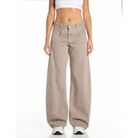 replay jeans hallebee barrel-fit jeans para mujer