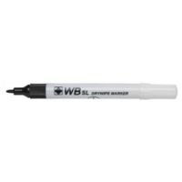 value drywipe marker bullet tip fine black pk10