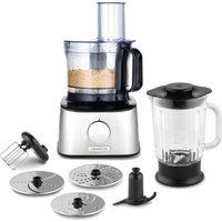 kenwood multipro compact fdm300ss food processor - black  silver black