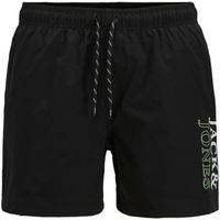 jack  jones banador 12273841 jpstmaui jjswim double logo akm sn jnr black para nino