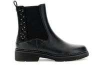 botines con pedreria tachuelas y elastico black 40