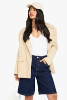 pantalon deportivo vaquero de tiro medio holgado azul