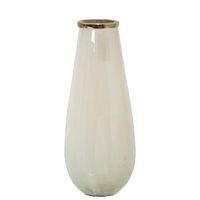 jarron beige y dorado