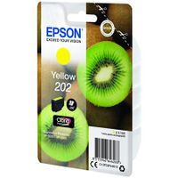 epson 202 t02f44010 yellow original claria premium standard capacity ink cartridge kiwi