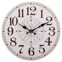 wanderlust deco reloj de pared blanco de madera de alta calidad para decoracion del hogar