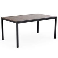 mesa  signature porto 160 cm - madera de fresno y acero negro keter