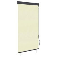 estor enrollable de exterior color crema 80x250 cm vidaxl