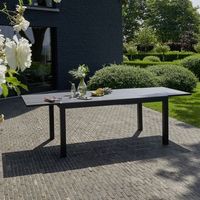 mesa de jardin extensible de aluminio 610 pers