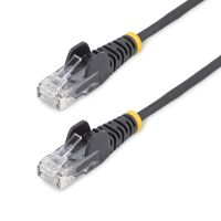 cable ethernet cat6 startech slim 15m negro 28awg utp lszh poe 100w