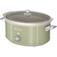 swan retro sf17031gn slow cooker - green green