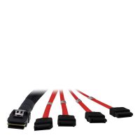 cable inter-tech sff 8087 a 4x sata de 1 m negro