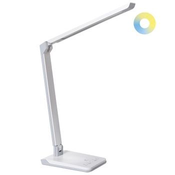 Lámpara Led De Escritorio Para Despacho De Material Sintético Con Intensidad Y Color Ajustables Regulador De Brillo Blanco Pictor