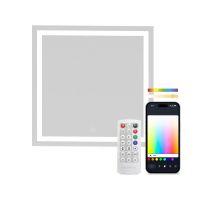 ksix aqua espejo inteligente antivaho 70x70cm altavoz integrado rgb