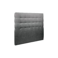cabecero acolchado 180 cm - tela natte gris antracita