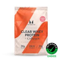 clear whey protein y colageno - 480g - 20raciones - fresa y kiwi