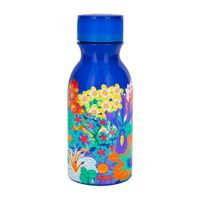 botella termo 40 cl  azul silicona  18 x 7 x 7 cm