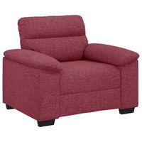 sillon sofa rojo vino 100x81x84 cm tela vidaxl