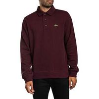 lacoste polo polo de manga larga de algodon acanalado para hombre