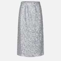 stine goya straight sequinned midi skirt - xl