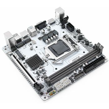 Placas base Mini ITX con chipset H97, memoria DDR3 1600/1333, socket LGA 1150, modelo H97I-PLUS, con ranura M.2 NVME y conexión Wi-Fi.