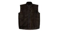 chaleco rains heavy fleece wood black monogram unisex sleeveless