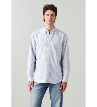 Levi's para hombre. A7210-0023 Camisa abotonada auténtica azul (XS), Casual, Algodón, Manga larga