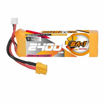 Batería LiPo Gaoneng GNB 7.4V 2400mAh 40C 2S con conector T / XT60 para coches RC escala 1/12, 1/14 y 1/16, barco RC Vol