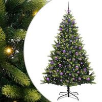 arbol de navidad artificial plegable 300 leds verde 240 cm vidaxl