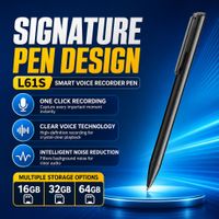 grabadora de voz famue en forma de boligrafo 64g l61s 360    grabacion de audio hd a 1536kbps reduccion inteligente de ruido larga duracion en modo de espera para reuniones y conferencias