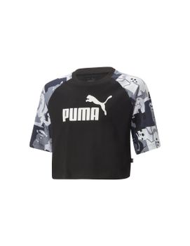 Camiseta Puma Ess+ Street Art Ragl Niña Black
