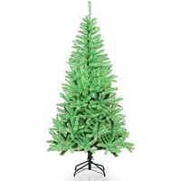 arbol de navidad verde costway brilla en la oscuridad 692 puntas - 180 cm