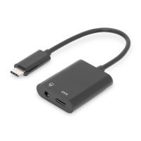 digitus adaptador usb-c a usb-cjack 35mm negro