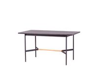 mesa de comedor rectangular en madera de roble 140x80 - blackstorm