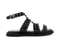 sandalias de piel napa con motivo t y tachuelas black 40