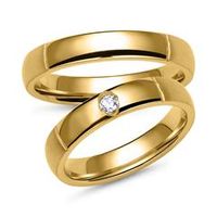 alianzas de oro con diamante