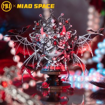 MU X MIAO SPACE Demon Cat rompecabezas de Metal 3d diy rompecabezas juguete decoración de escritorio de oficina, regalo colorido para aliviar el estrés