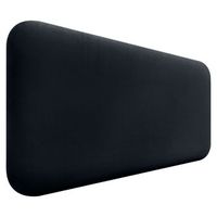 dhome cabecero tapizado en terciopelo liso redondeado para pared acusticos cabeceros absorbentes cabezal cama dormitorio negro 80cm