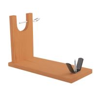 jamonero madera y hierro 35x14x225 cm