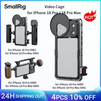 jaula de proteccion para video smallrig compatible con iphone 18 pro  18 pro max con placa trasera para filtros de 67 mm y adaptador con soporte para accesorios sr-microslide