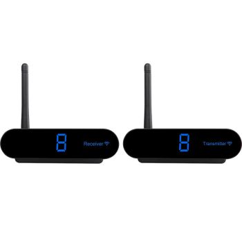 Kit de transmisor y receptor AV inalámbrico AV530 de 5,8 GHz, transmisión de 300m, soporte para control remoto IR para C