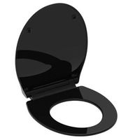 tapa de vater wc slim black duroplast schutte