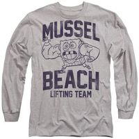spongebob squarepants tops y camisetas mussle beach lifting team para mujer