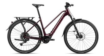 Orbea kemen mid 30 bicicleta de trekking electrica shimano cues 10s 540 wh 29   rojo borgona metalizado 2024