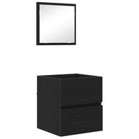 mueble de cuarto de bano roble negro 41 x 385 x 45 cm