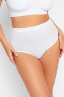 bragas blancas sin costuras control suave