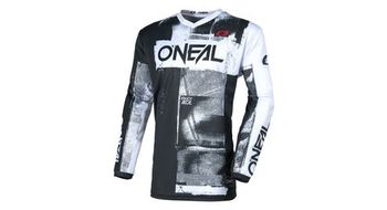 Maillot de manga larga o neal element roller negro blanco  hombre