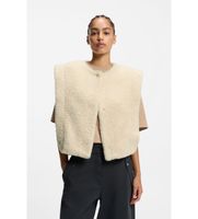 boss para mujer 50557434 chaleco cosila beige 40 casual poliester