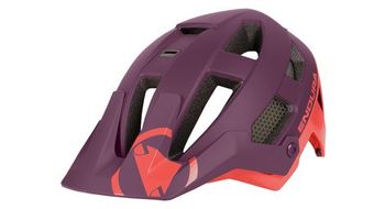 Casco endura singletrack grenade morado   rojo