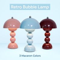 lampara de mesa retro con forma de hongo control tactil lampara de noche estetica con burbujas regulable para decoracion de dormitorio hogar regalo